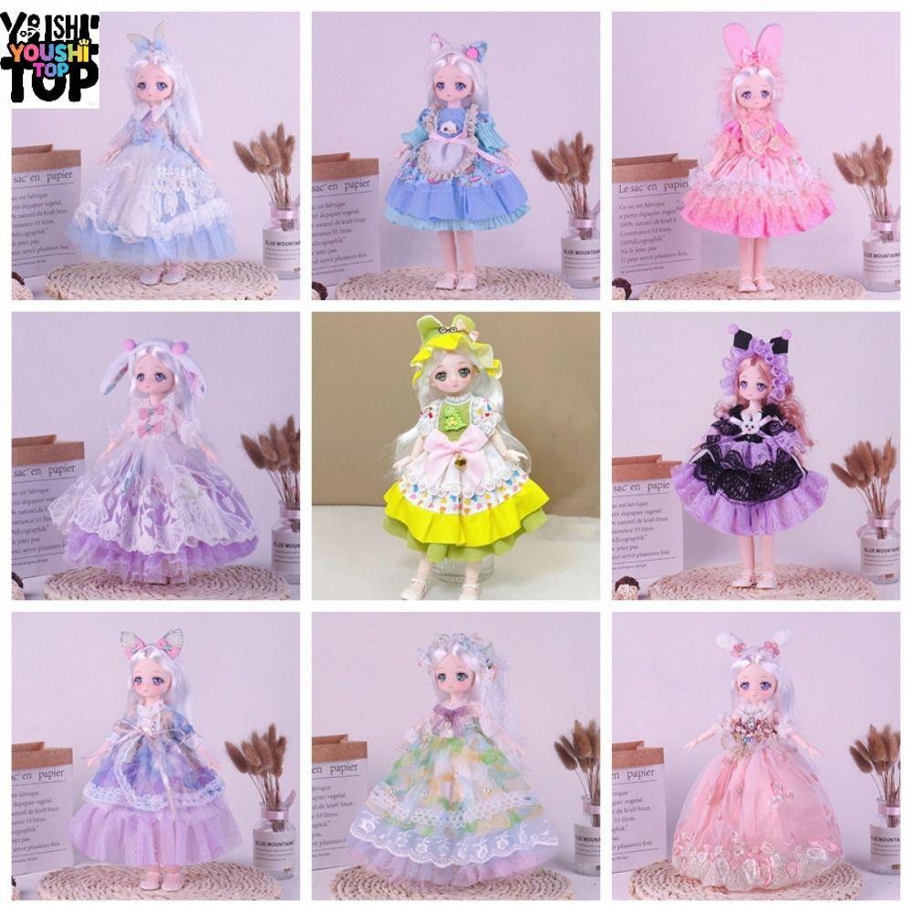 YOUSHI TOP Girl 's DIY Dress Up Đồ chơi có thể tháo rời Joint Doll Sweet Girls