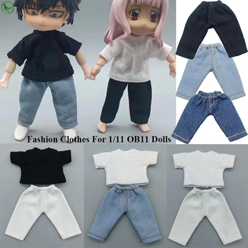 Quần búp bê thời trang PIDDING, Áo thun quần áo búp bê dễ thương thời trang, Phụ kiện búp bê Mini ch