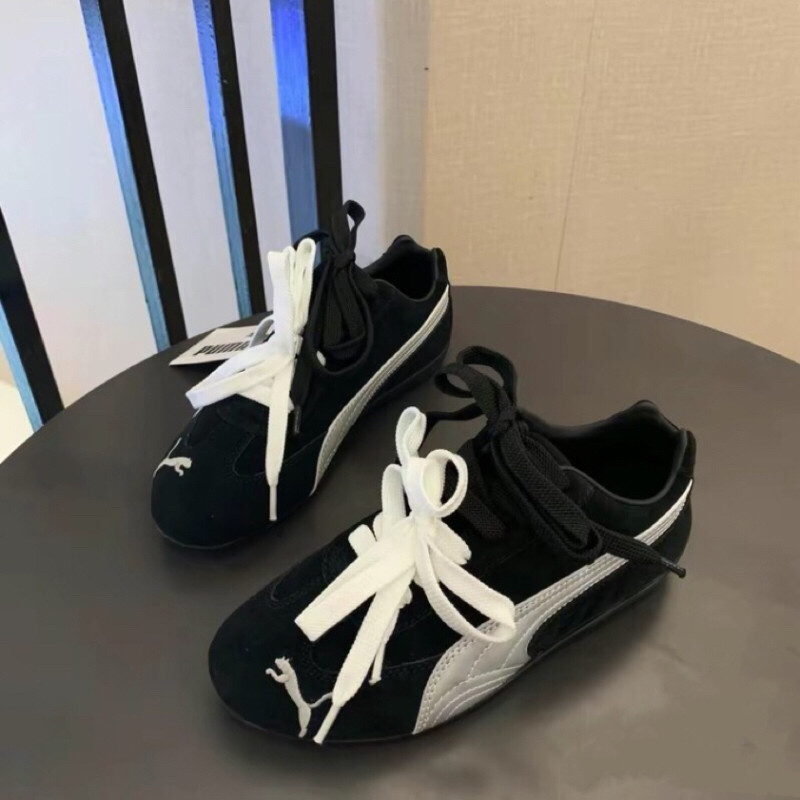 Thích hợp cho PUMA Speedcat OG Giày đua xe thời trang thoải mái Low-Top Life Giày thường ngày Ren đe