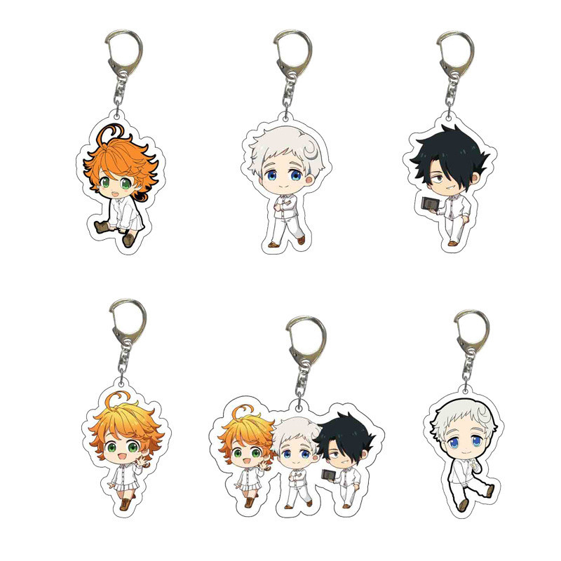 Promised Neverland Anime Emanoman Ray Isabella Acrylic Móc khóa