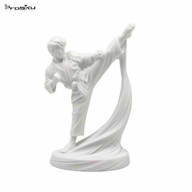 Prasku 3D-Printed High-Kick Pose Figurine Nhẹ Hình Con Người Điêu Khắc Tự Do Trang Trí Nhỏ Gọn Cho Đ