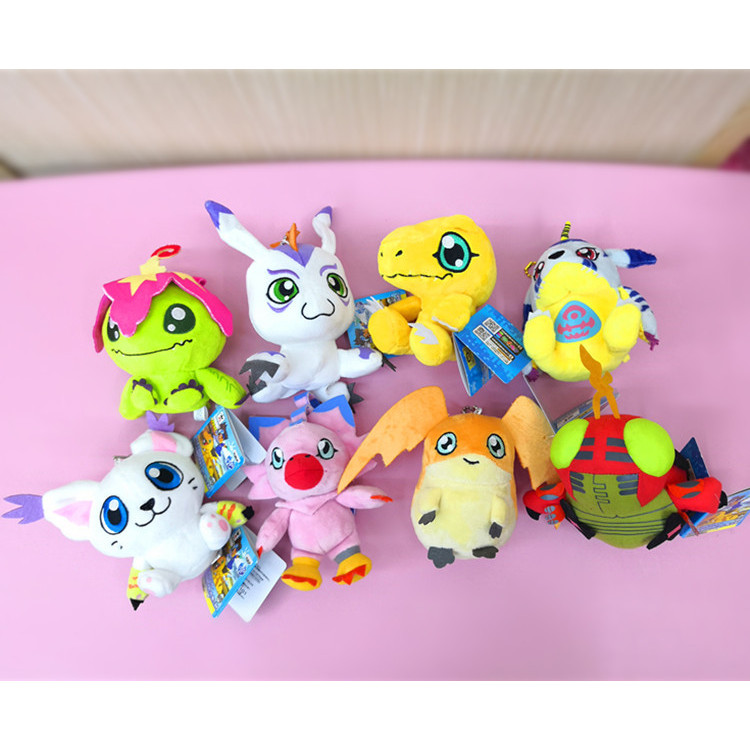 Digimon Digimon Digimon Digimon Yagumon Badamon Gabumon Sang Trọng Búp Bê Mặt Dây Chuyền Nhỏ Đồ Chơi