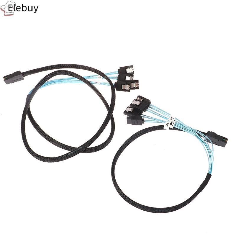[Ele-T] Cáp SAS SATA Mini-SAS SFF-8087 Đến 4 Cáp SATA Mini SAS 4i SFF8087 36P Đến 4 Cáp SATA 7P 12Gb