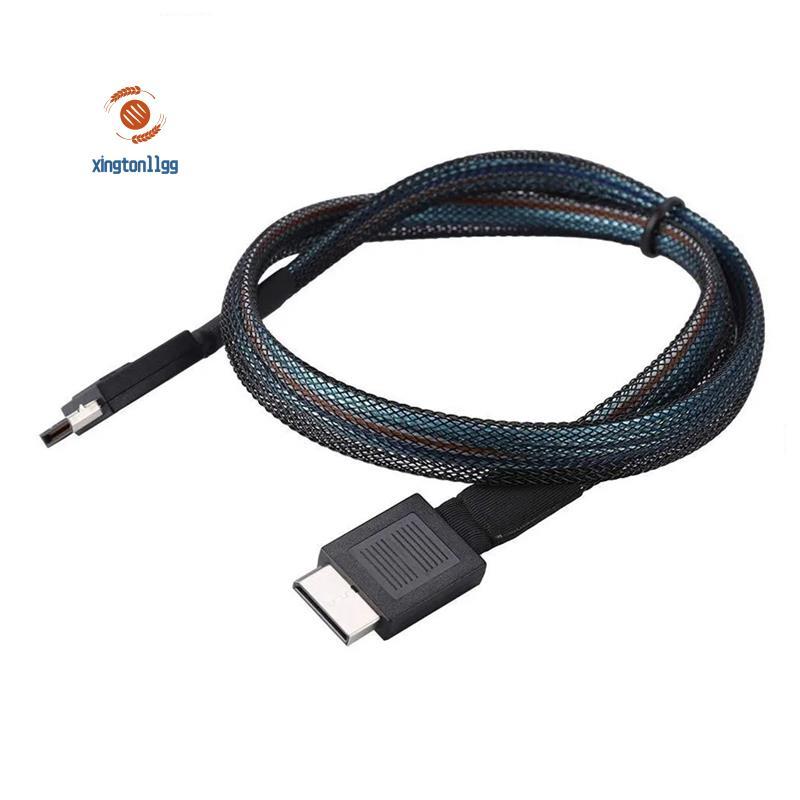 Cáp PCIE4.0 SAS 24Gbps Cáp nối dài dữ liệu Oculink SFF-8611 sang SFF-8611 Đường truyền dữ liệu máy c