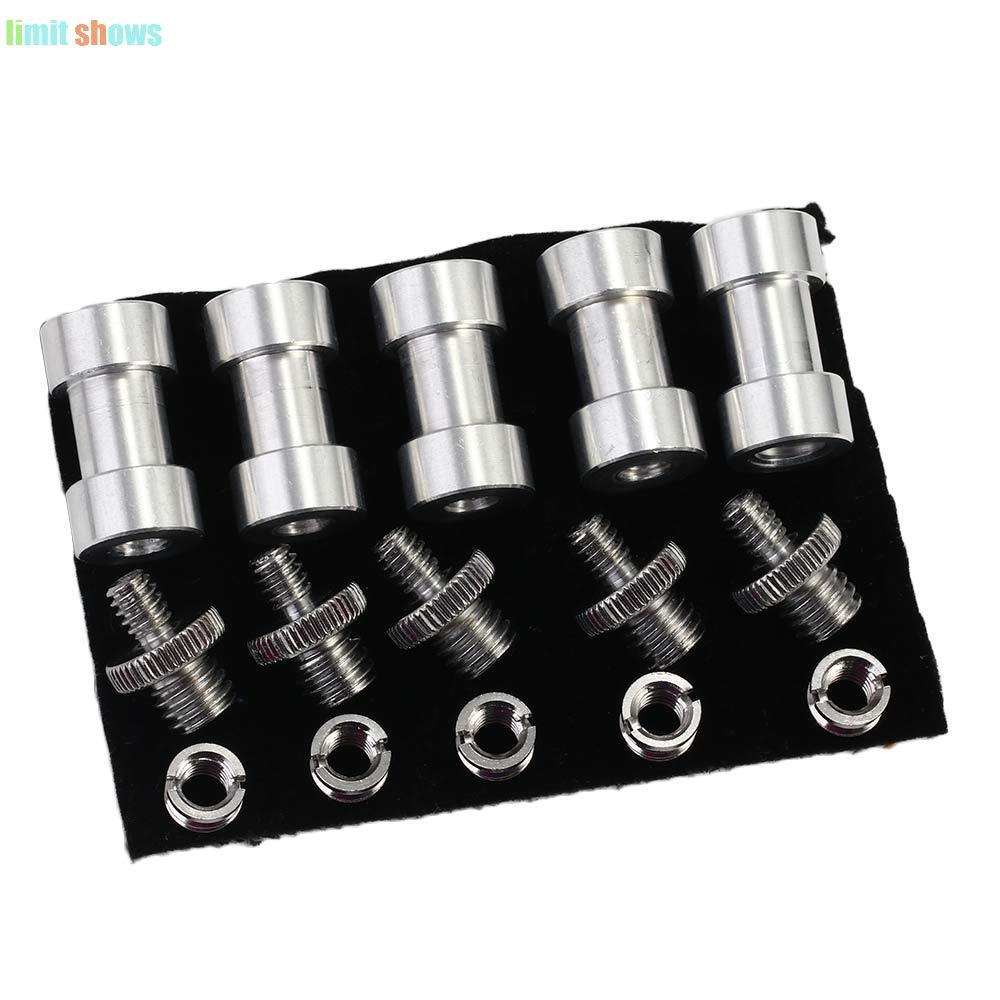 GIỚI HẠN SHOWS Bộ chuyển đổi 5 Cái Hot 1 / 4 "Đến 3 / 8" Chân máy ảnh Flash