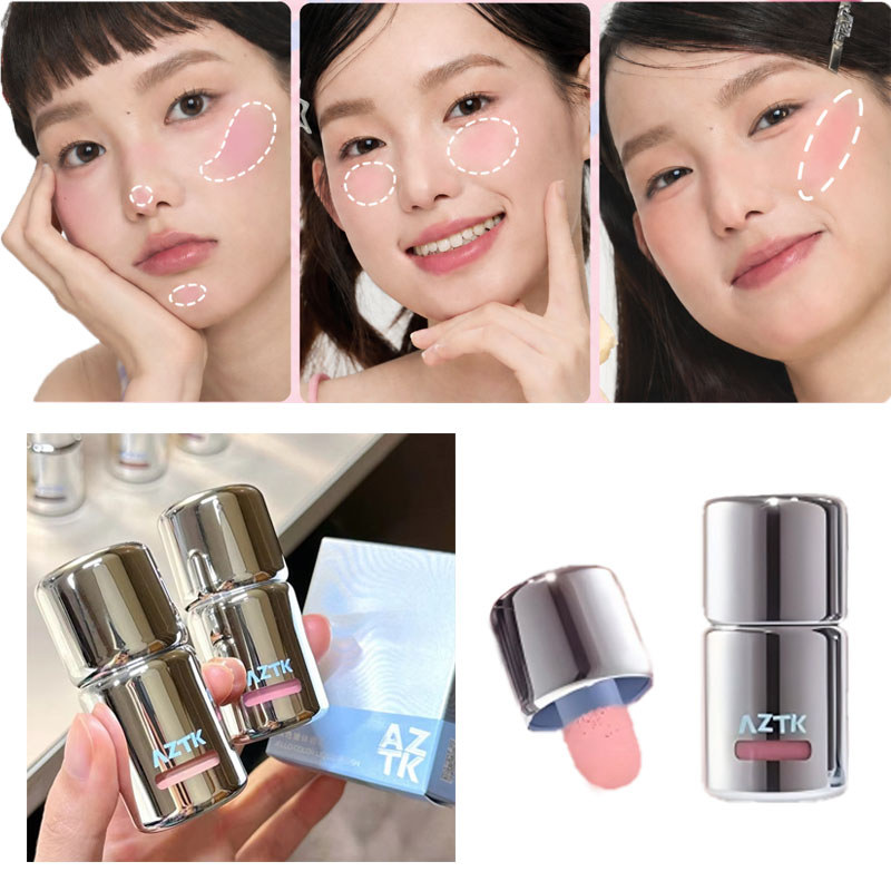 H AZTK JC04 Water To Powder Liquid Blush Soft Matte Natural Flush Brightening Cheek Tint Nhẹ Blendab