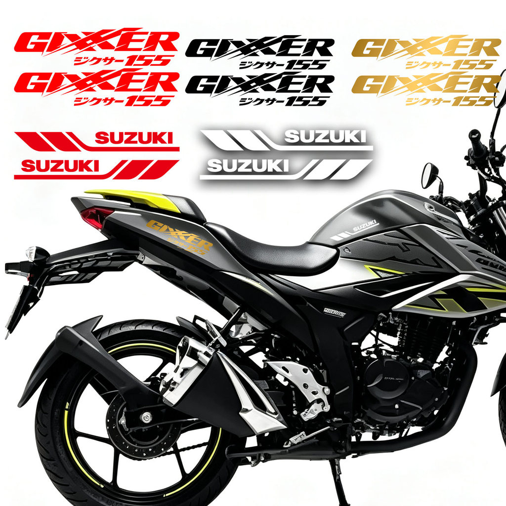 Suzuki GIXXER 155 Xe Máy Miếng Dán GIXXER SF155 Thân Decal Chống Thấm Nước Vinyl Động Cơ Miếng Dán V