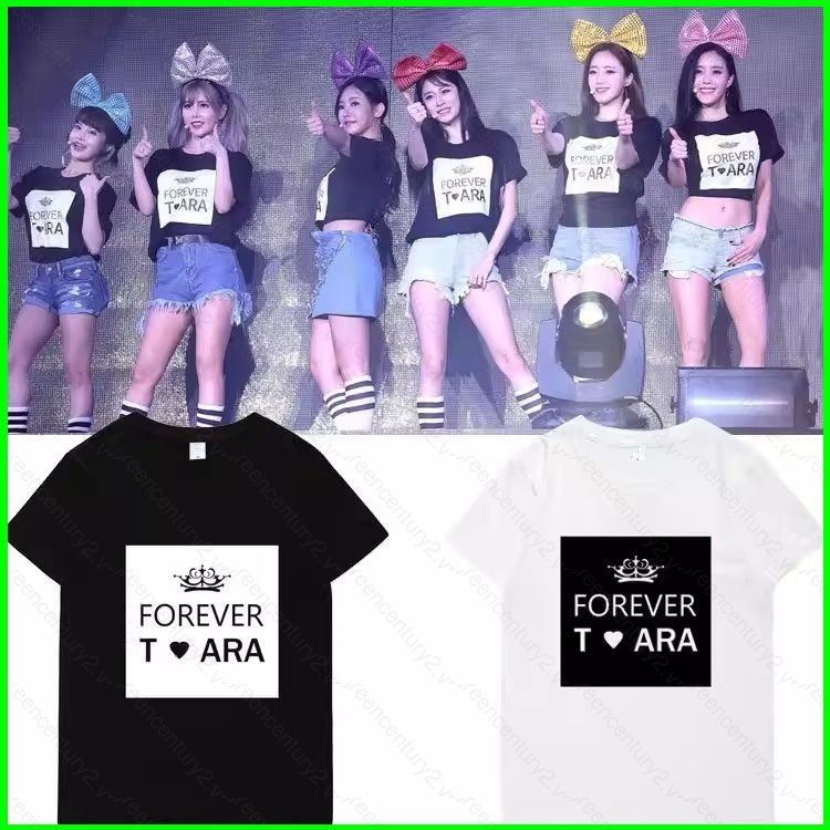 T-ara KPOP tee Lee Ji Hyun ELSIE Hyomin Áo thun ngắn tay mùa hè