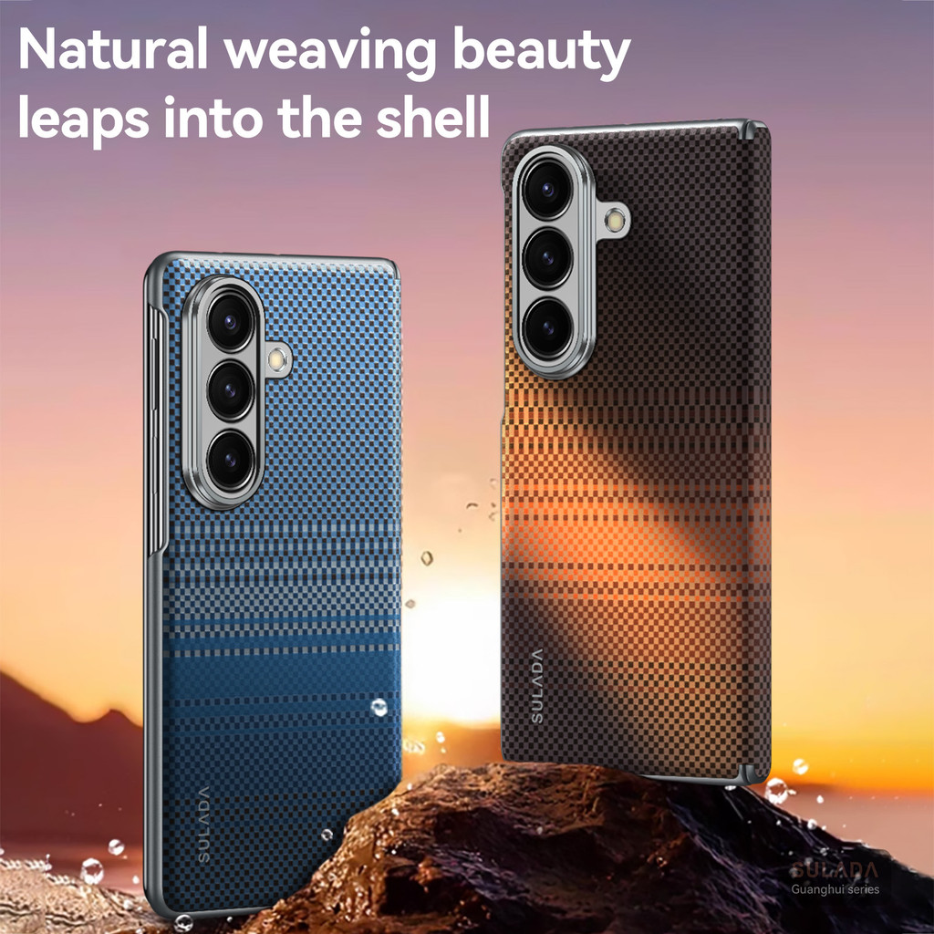 [Only Back Case] Từ tính sang trọng cho Samsung Galaxy Z Fold7 Fold6 Case Thiết kế nghệ thuật Sạc kh