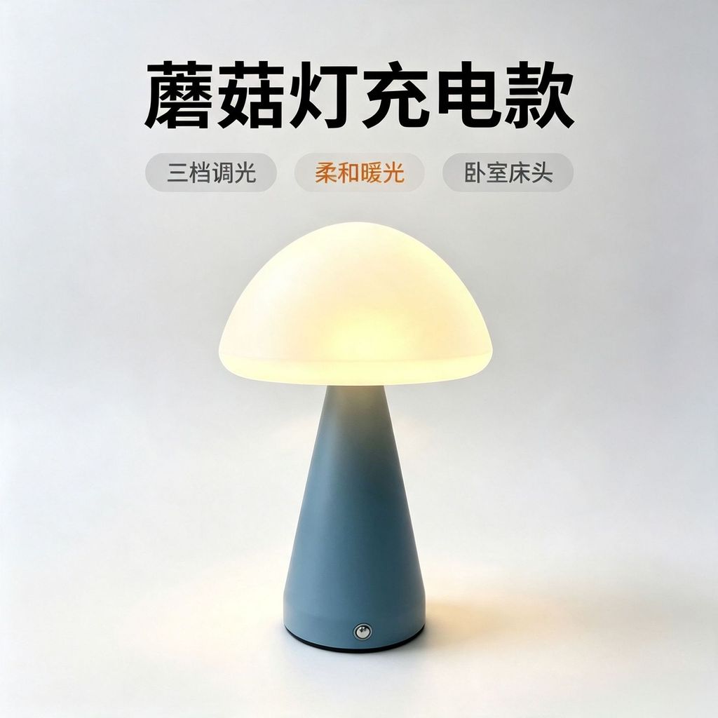 LED Sắt Cán Nhựa Đèn Bàn Cảm Ứng USB Đèn Sạc Cao Cấp Bầu Không Khí Phòng Ngủ Đầu Giường Trang Trí Đè