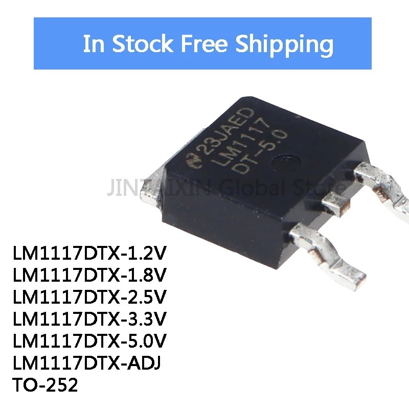 1-5 Chiếc Mới Chính Hãng LM1117 LM1117DT LM1117DT-1.8 LM1117DT-2.5 LM1117DT-3.3 LM1117DT-5.0 LM1117D