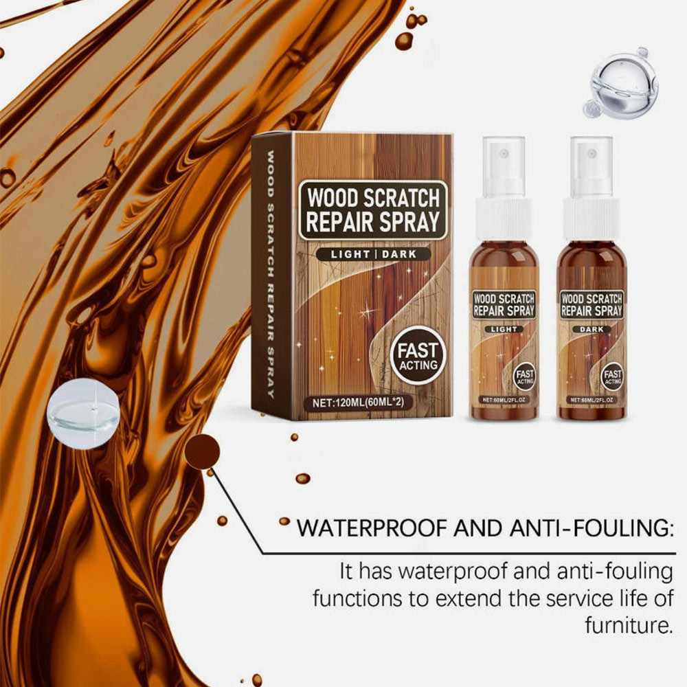 120ml Wood Repair Polish Restorer Filler Dark Furniture Floor Scratch Cover Natural Shine
