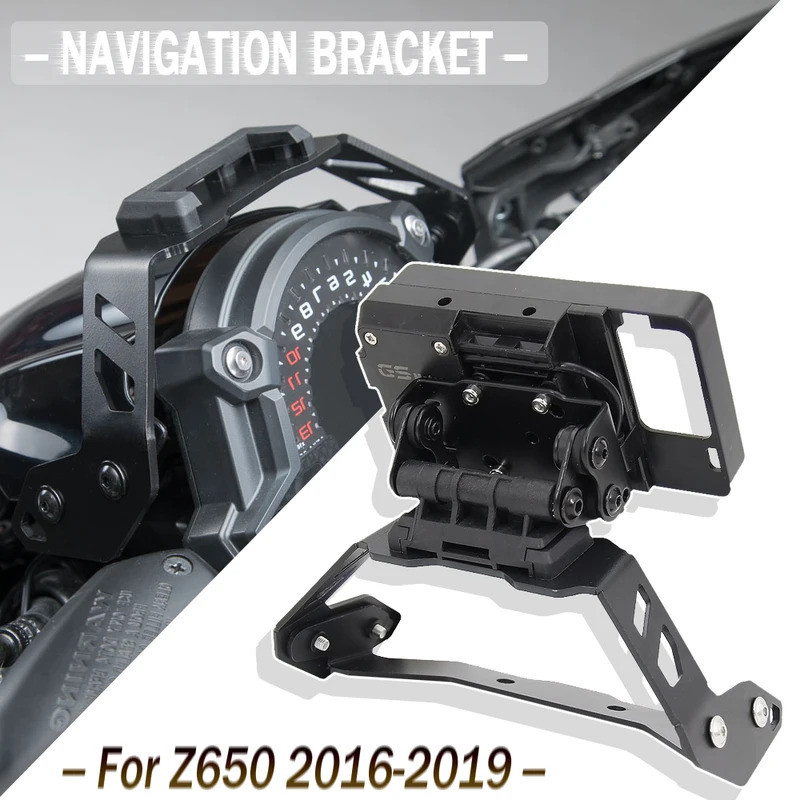 MỚI 15-26cm Giá Đỡ Điện Thoại Sạc USB Cho Kawasaki Z650 Z 650 z650 2016 2017 2018 2019 ​Giá đỡ định 