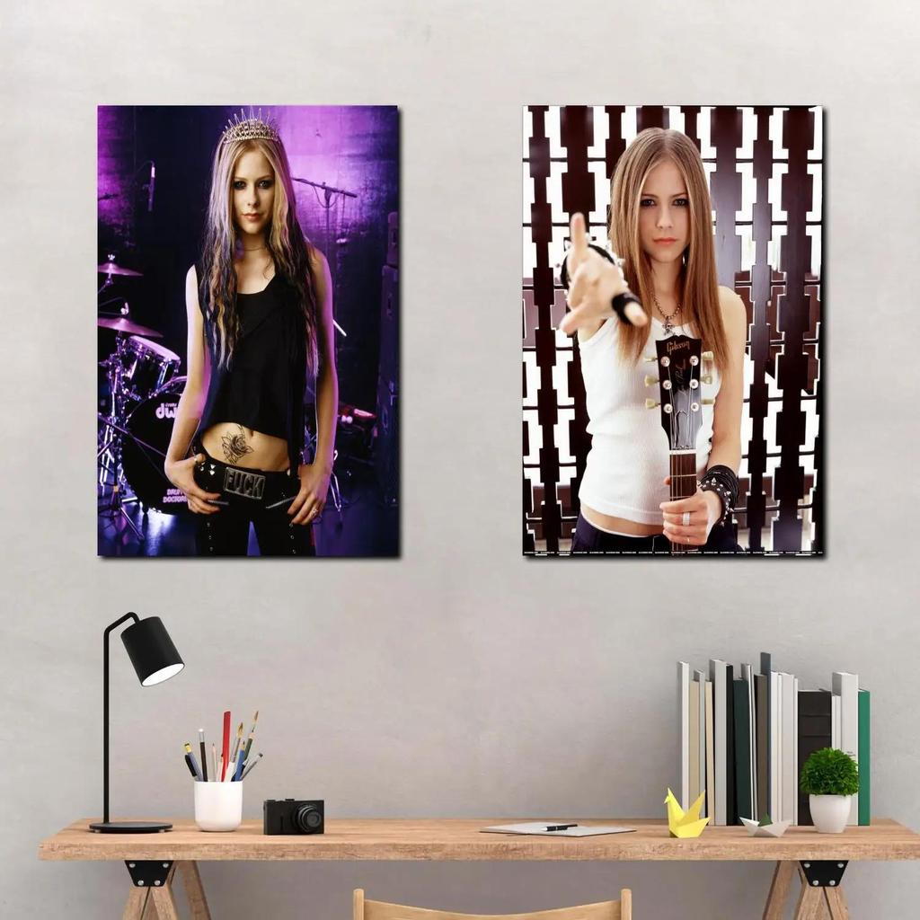 Avril Lavigne Pop Punk Âm Nhạc Canvas Nghệ Thuật Poster Hiện Đại Phòng Ngủ Gia Đình Trang Trí Tường 