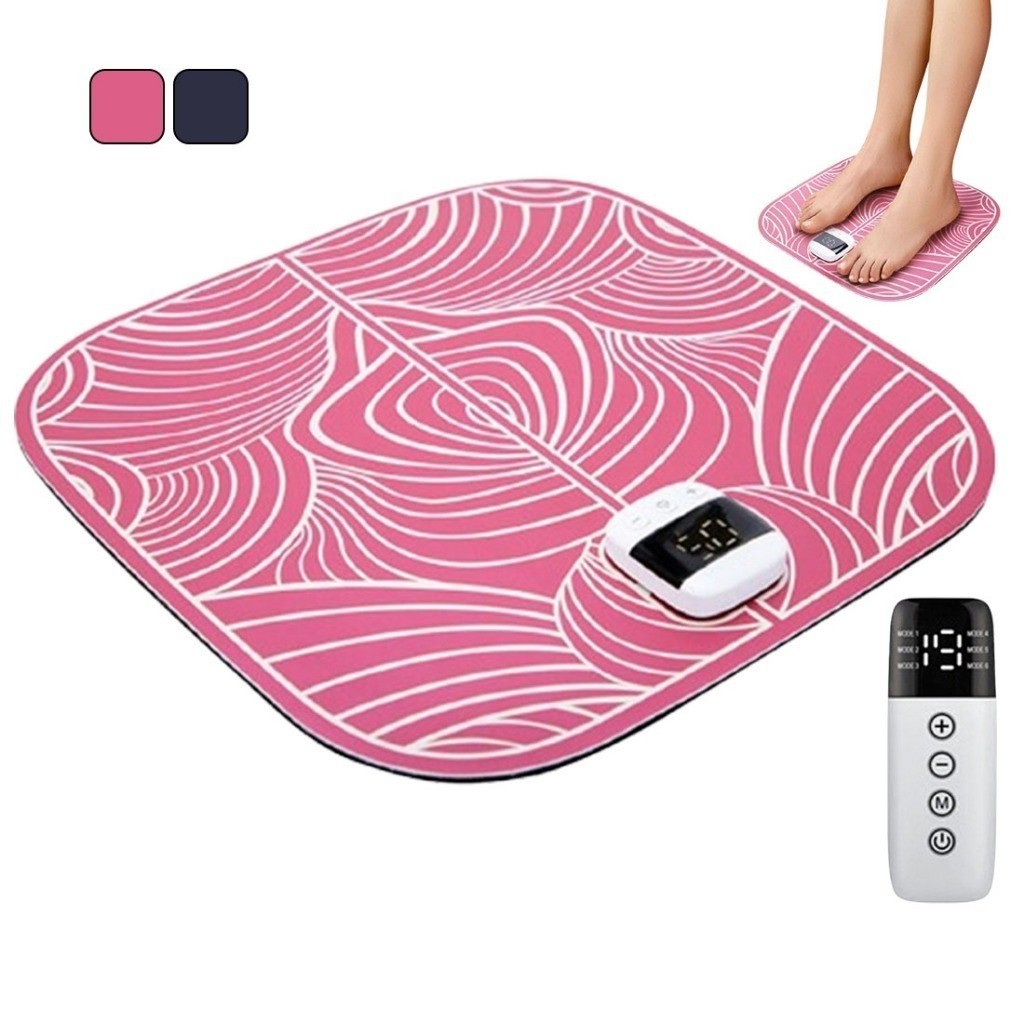 EMS Foot Massage Mat with 6 Settings & 19 Levels of Intensity Easy to Carry Use for Home Office