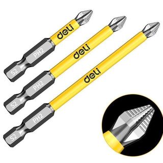  Combo 10 Đầu Vít Chống Trượt Chất Lượng Deli Đủ Kích Cỡ Chân Lục Giác Cao Cấp. 
