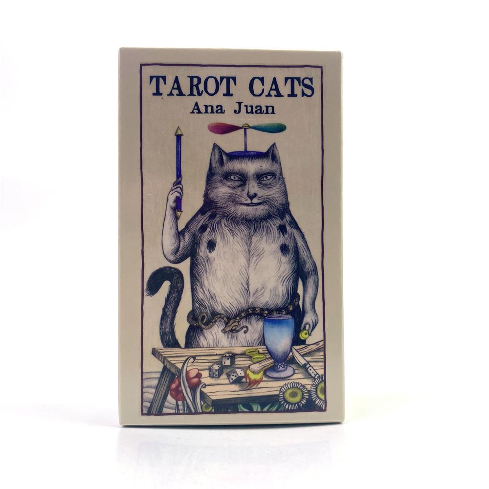 10.3 * 6cm Juan 's Cat Tarot Card Tiếng Anh Board Game Card Game Tarot Cats Ana Juan