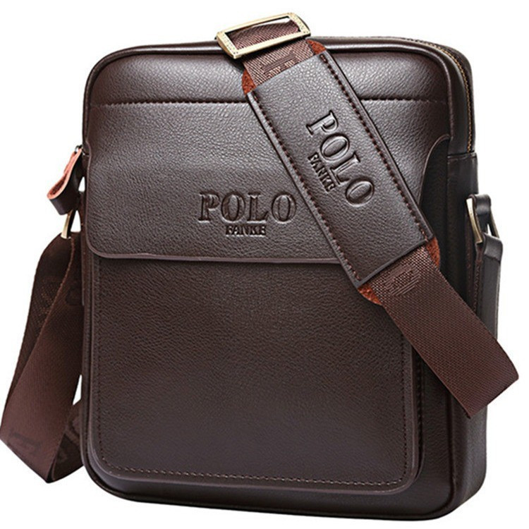 New men's shoulder bag, men's crossbody bag, men's backpack Business leather bag, casual trendy men'