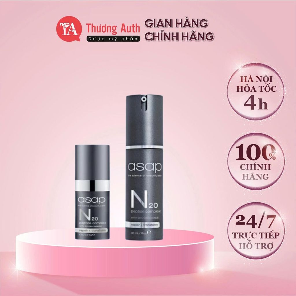 [Hàng công ty] Serum ASAP N20 Peptide Complex with 20% Niacinamide | Phục hồi, chống lão hoá, sáng d
