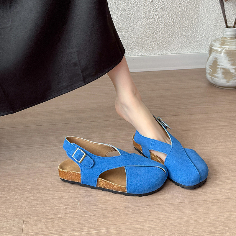 Baotou Hollow Platform Wedge Sandals Nữ Plus Size 40