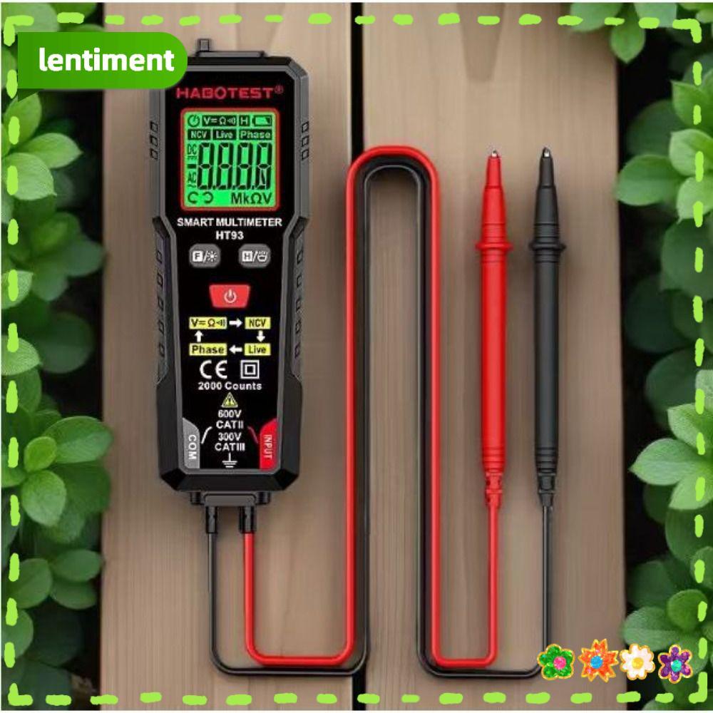 Đồng hồ vạn năng kỹ thuật số LENTIMENT HT93, Máy kiểm tra đếm RMS đích thực tự động, Đồng hồ vạn năn