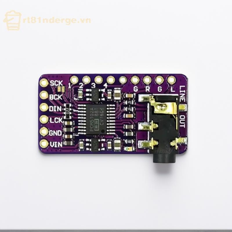 Giao diện GE PCM5102A Bộ giải mã DAC I2S GY-PCM5102 Mô-đun máy nghe nhạc I2S cho Raspberry Pi PHÁT B