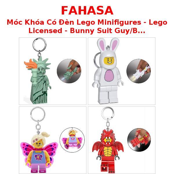 Móc Khóa Có Đèn Lego Minifigures - Lego Licensed - Bunny Suit Guy/Butterfly Girl/Dragon Suit Guy/Tượ