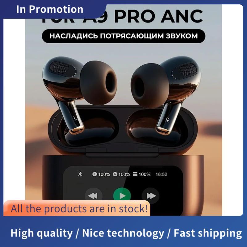 Tai nghe Bluetooth không dây A9pro, Màn hình màu thông minh trong tai khử tiếng ồn, Tai nghe thể tha