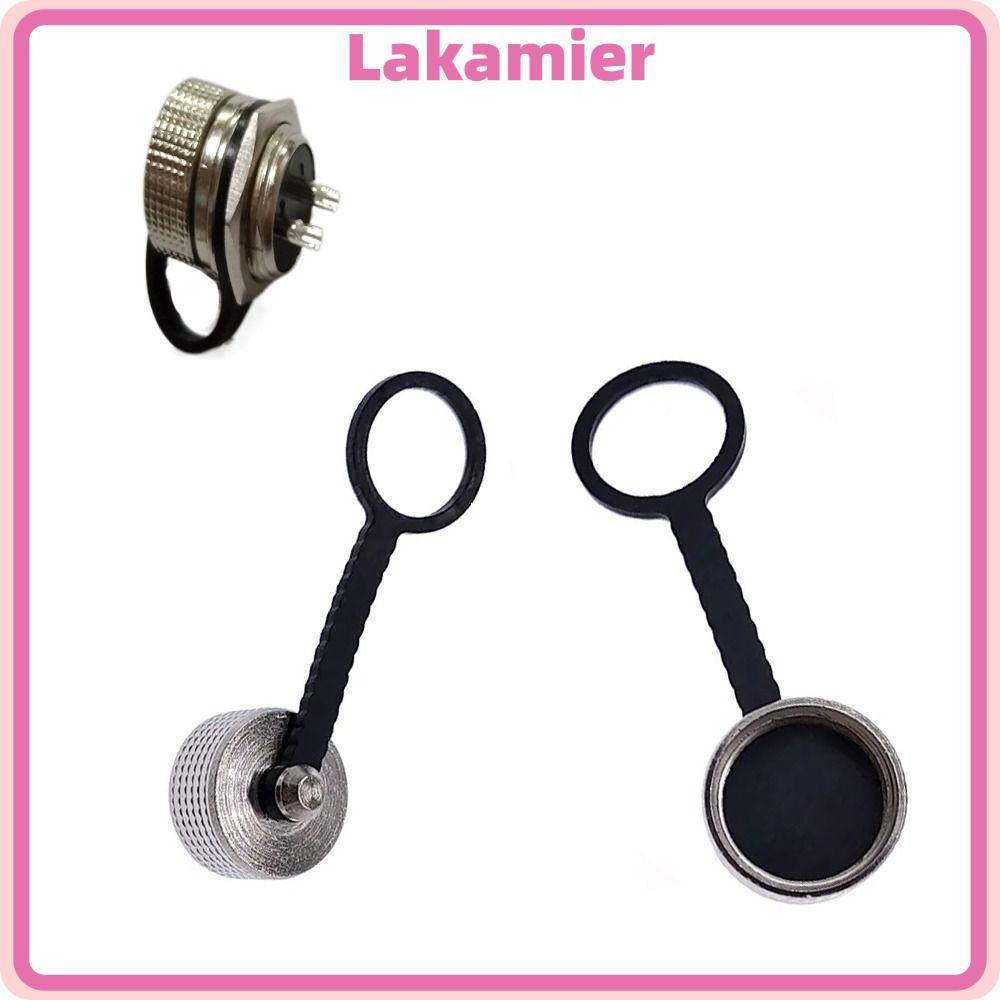 Nắp kim loại bụi LAKA, Vỏ cắm đầu nối hàng không chống nước bằng kim loại, Nắp chống bụi GX16 Nhẹ GX