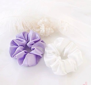 Scrunchies - cột tóc vải chất phi lụa [ Giá sỉ ]