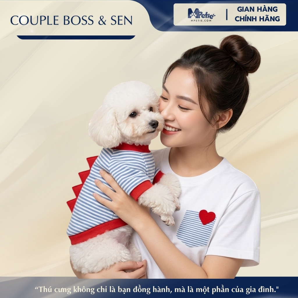 [ĐỒ ĐÔI BOSS VÀ SEN] ÁO COUPLE BOSS - SEN NỮ M PETIE THUN 4 CHIỀU CO GIÃN CỰC DỄ CHỊU