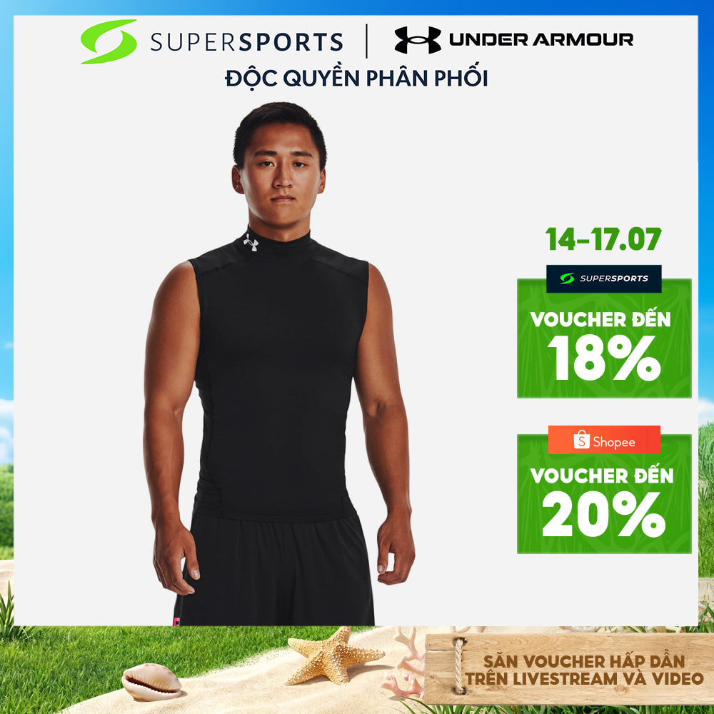 Áo Ba Lỗ Nam Under Armour Heatgear Mock - Đen - 1361521-001