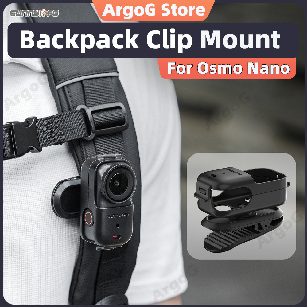 Sunnylife Kẹp ba lô xoay 360° ngang dọc kẹp cá sấu cho Osmo Nano Phụ kiện Osmo Nano