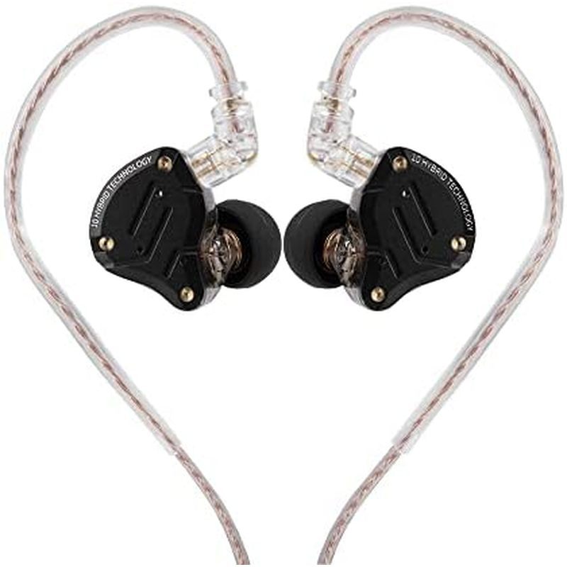 Linsoul KZ ZS10 Pro, 4BA+1DD 5 Driver in Ear Monitor, HiFi Wired Earbuds, Gaming Earbuds, Hybrid IEM