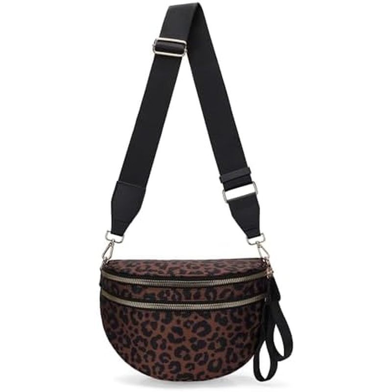 Checkered Crossbody Bum Bags for Women Nylon Checkered Purse Checkerboard Fanny Pack