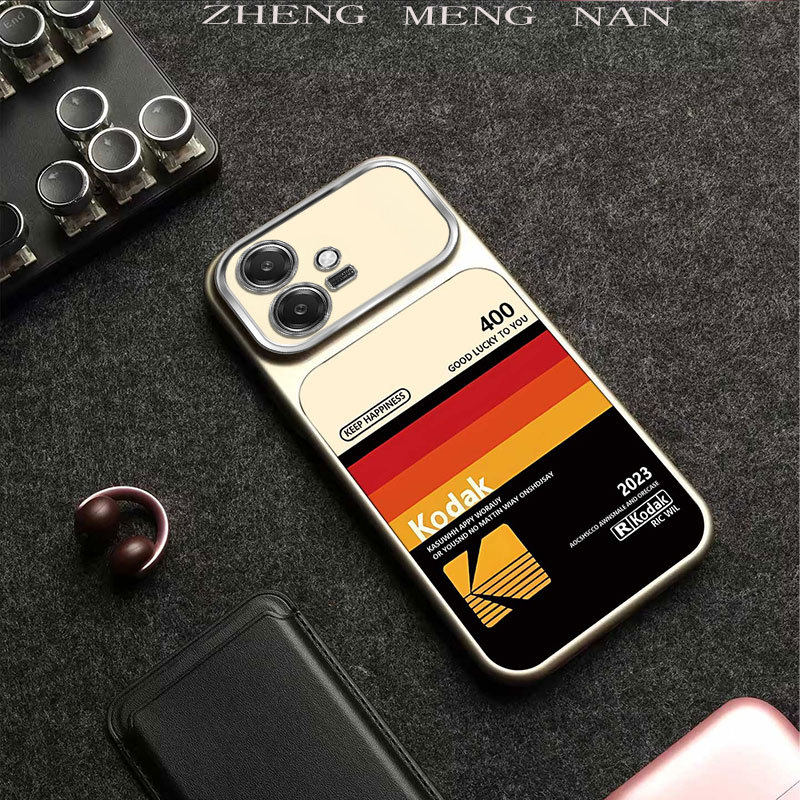 Thích hợp cho OPPO A3 5G OPPO A3X 4G OPPO A3X 5G OPPO A5i 4G Vỏ điện thoại màu bạc mờ in họa tiết 3D