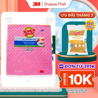 Combo 3 khăn lau đa năng 20x18cm 3m™ scotch-brite®, không để lại bụi, tự phân hủy 100%