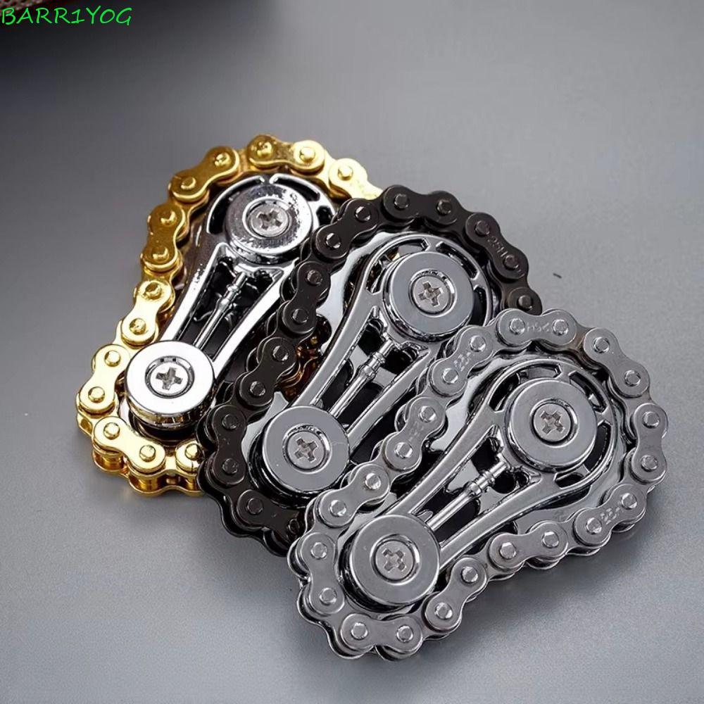 BARR1Y0G Con Quay Spinner Dây Xích Gear, Đồ Chơi Con Quay Hồi Chuyển Bánh Xe Kim Loại, Gyroscope Đầu