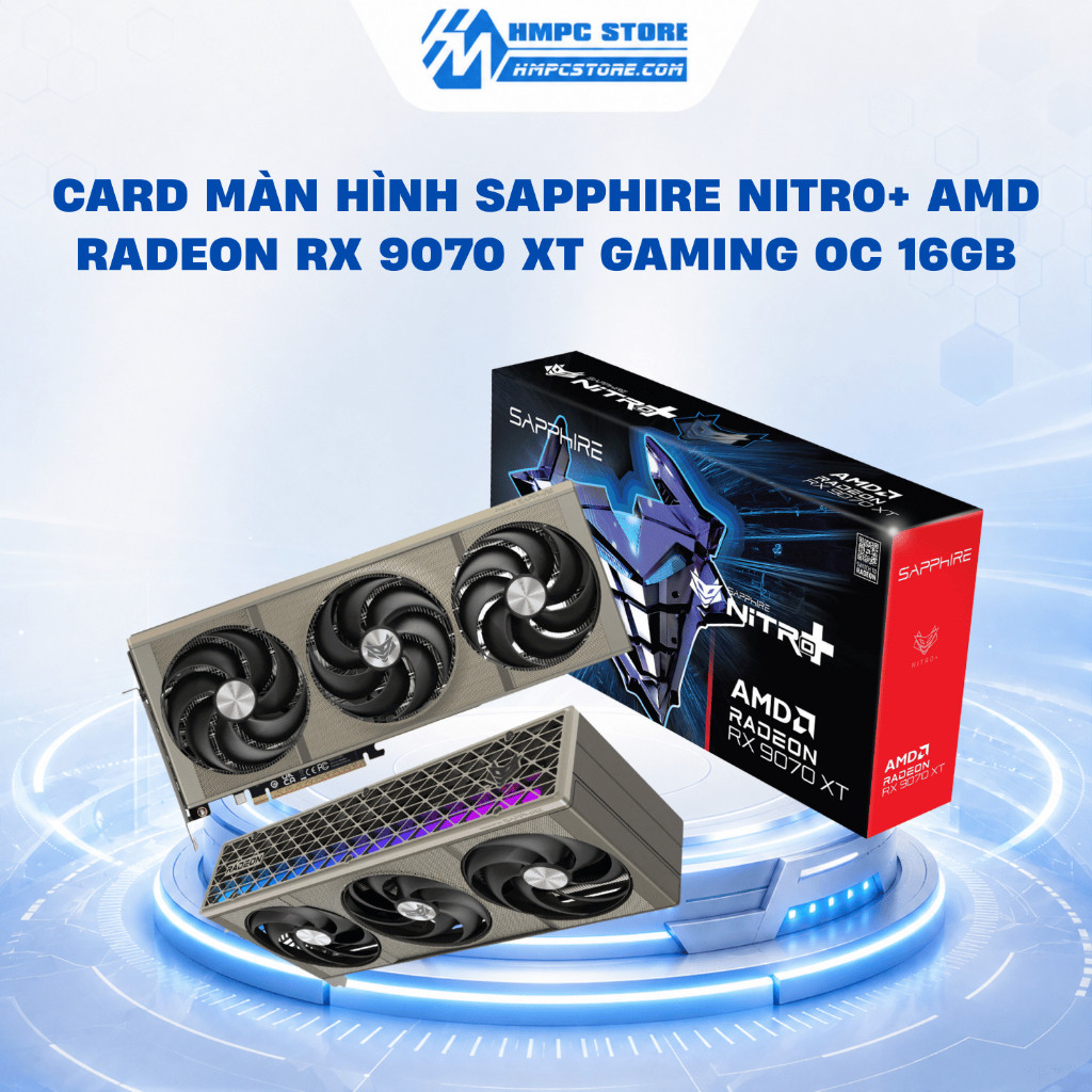 Card màn hình SAPPHIRE NITRO+ AMD RADEON RX 9070 XT GAMING OC 16GB | BH 3 năm