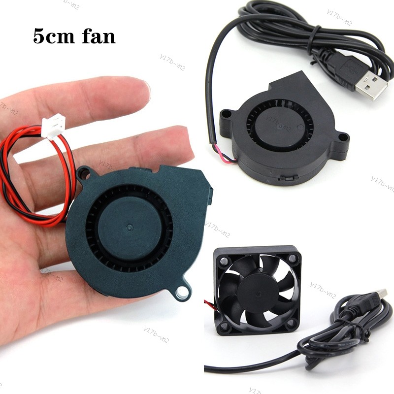 DC 5015 5V 5volt USB 5cm 50MM Quạt thổi CPU Quạt làm mát xh2.54 cho máy in 3D 50x50x15mm Tay áo mang