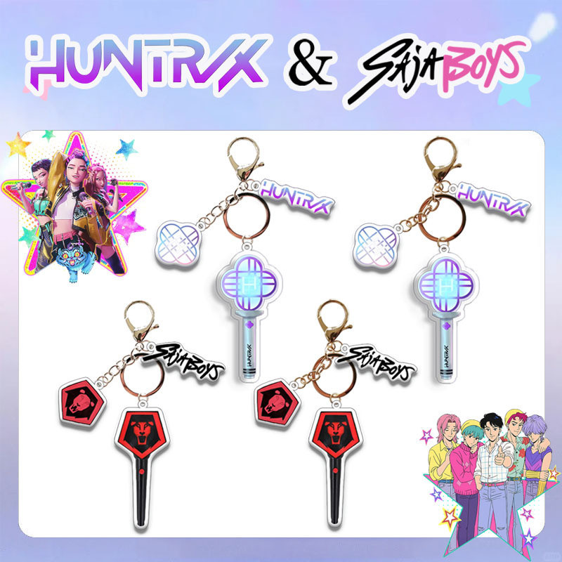 HUNTRIX HUNTRIX Acrylic Móc Khóa Túi Mặt Dây Chuyền Phụ Kiện Trang Sức KPOP Hàng Hóa