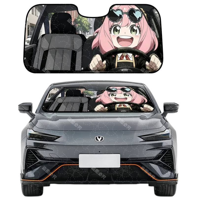 Spy Playing House Anya Anya Fujie Cute Secondary Element Car Shade Sun Protection emaM