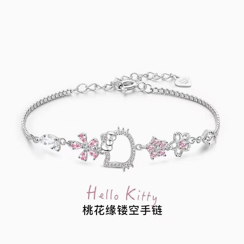 Preferred#Cute Sanrio HelloKitty Coolomi bracelet, high aesthetic value, light luxury Hello Kitty ha