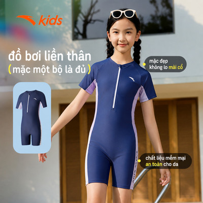 ANTA KIDS Đồ Bơi Liền Thân Dành Cho Bé Gái Set áo liền quần cho bé tập bơi 3826332460