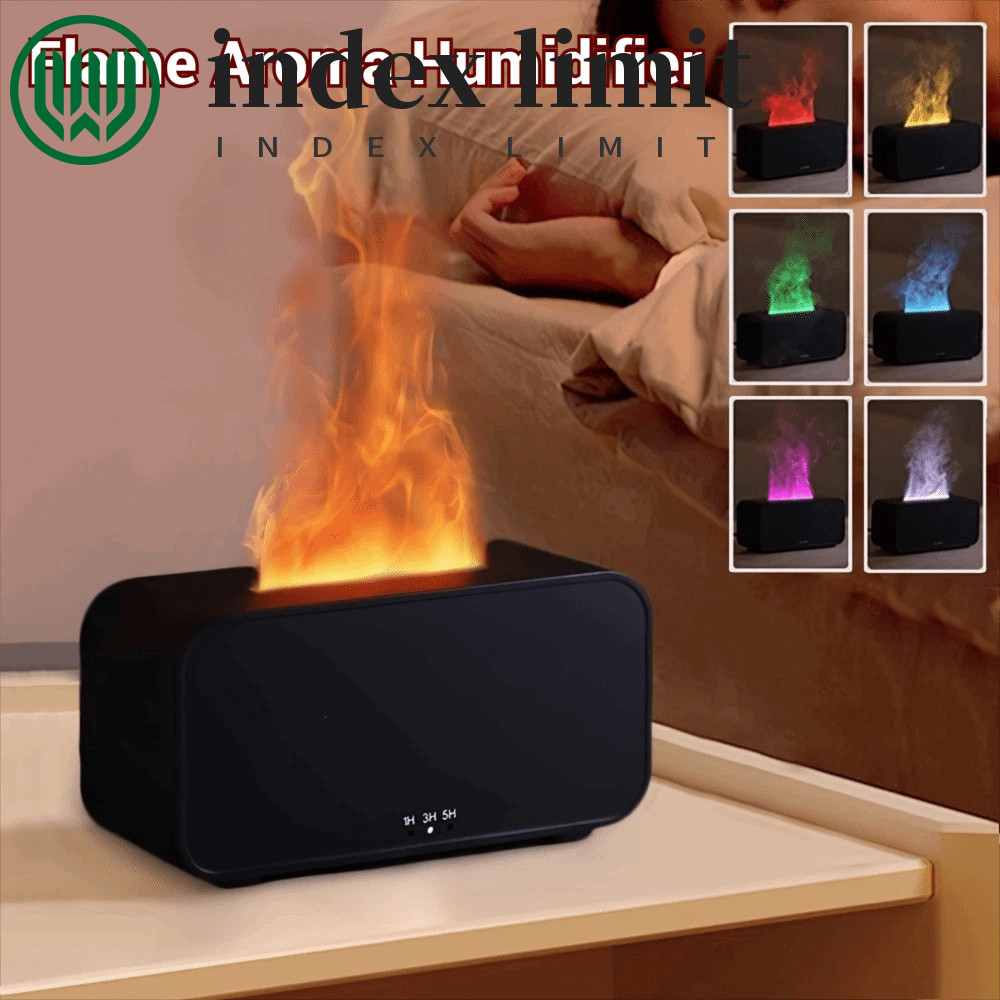 Máy khuếch tán tinh dầu GIỚI HẠN INDEX, Máy tạo độ ẩm hương thơm ngọn lửa hoạt động yên tĩnh, thẩm m