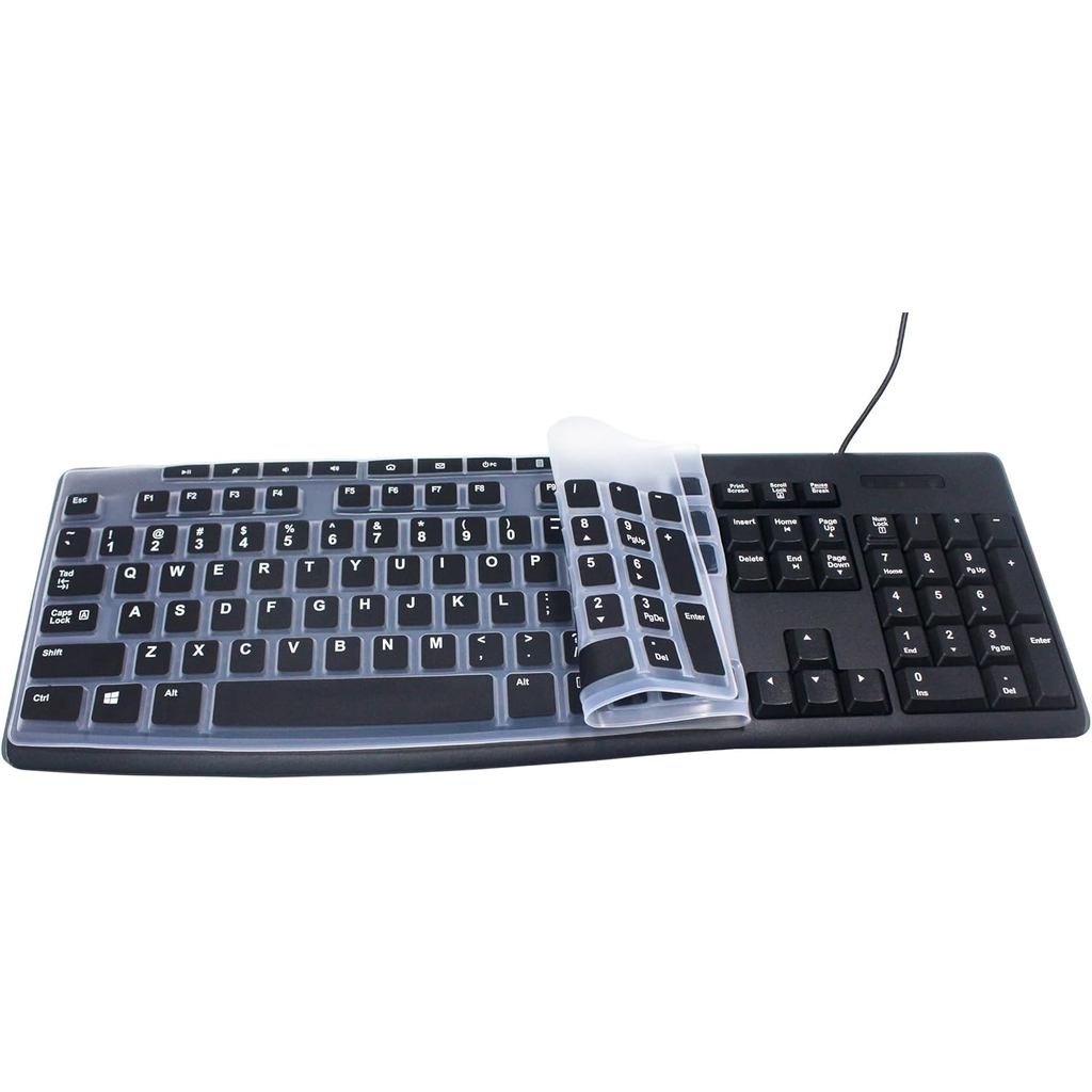 Bàn phím silicon trong suốt để bàn siêu mỏng Bảo vệ da Tương thích cho bàn phím không dây Logitech M