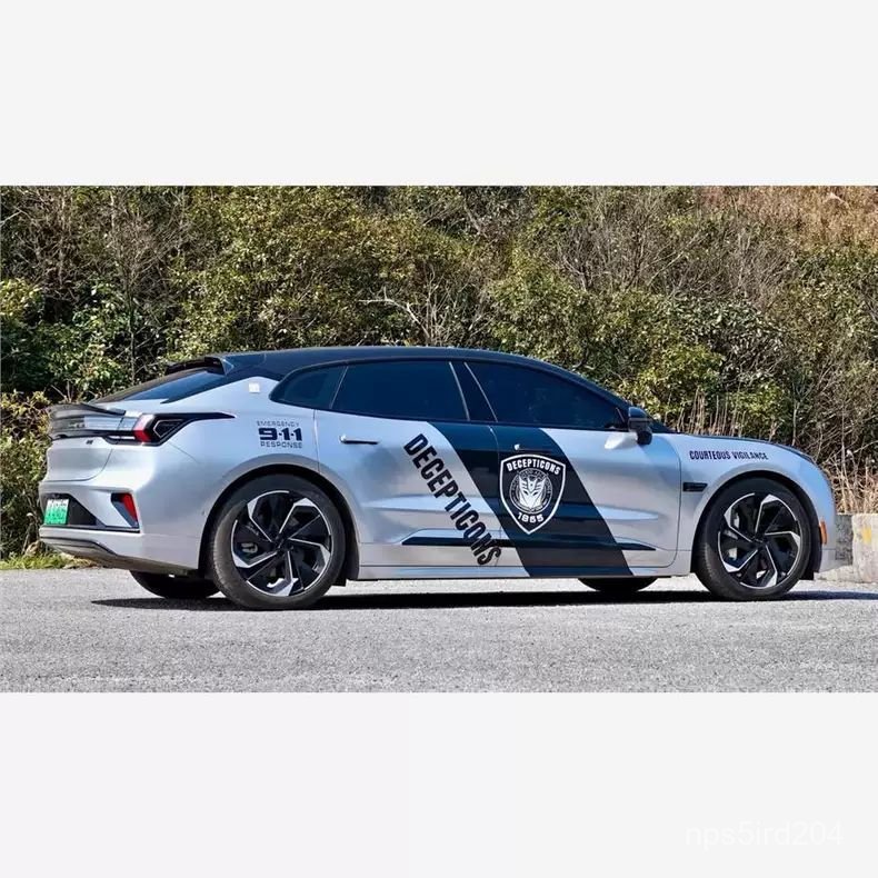 Tem dán sườn xe ô tô cá tính phong cách Transformer trang trí ngoại thất độc đáo cho Zeekr 001