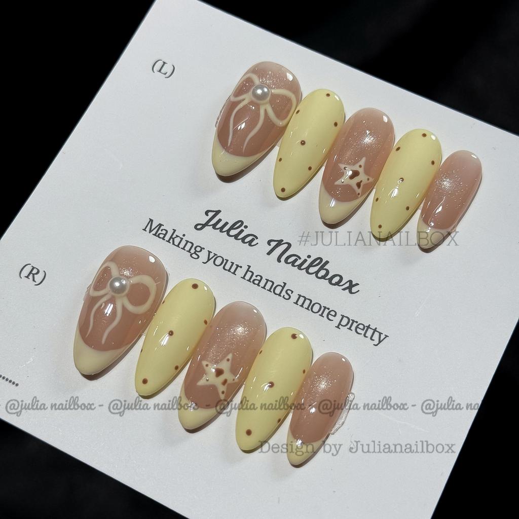 JuliaNailbox Mã 478 Thiết Kế Thủ Công - Kèm Dụng Cụ Gắn