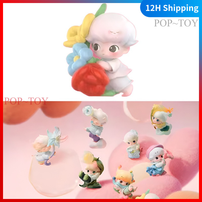 POPMART DIMOO Moments in Bloom Series cute Figures pop mart dimoo blind box collectible figurine dec