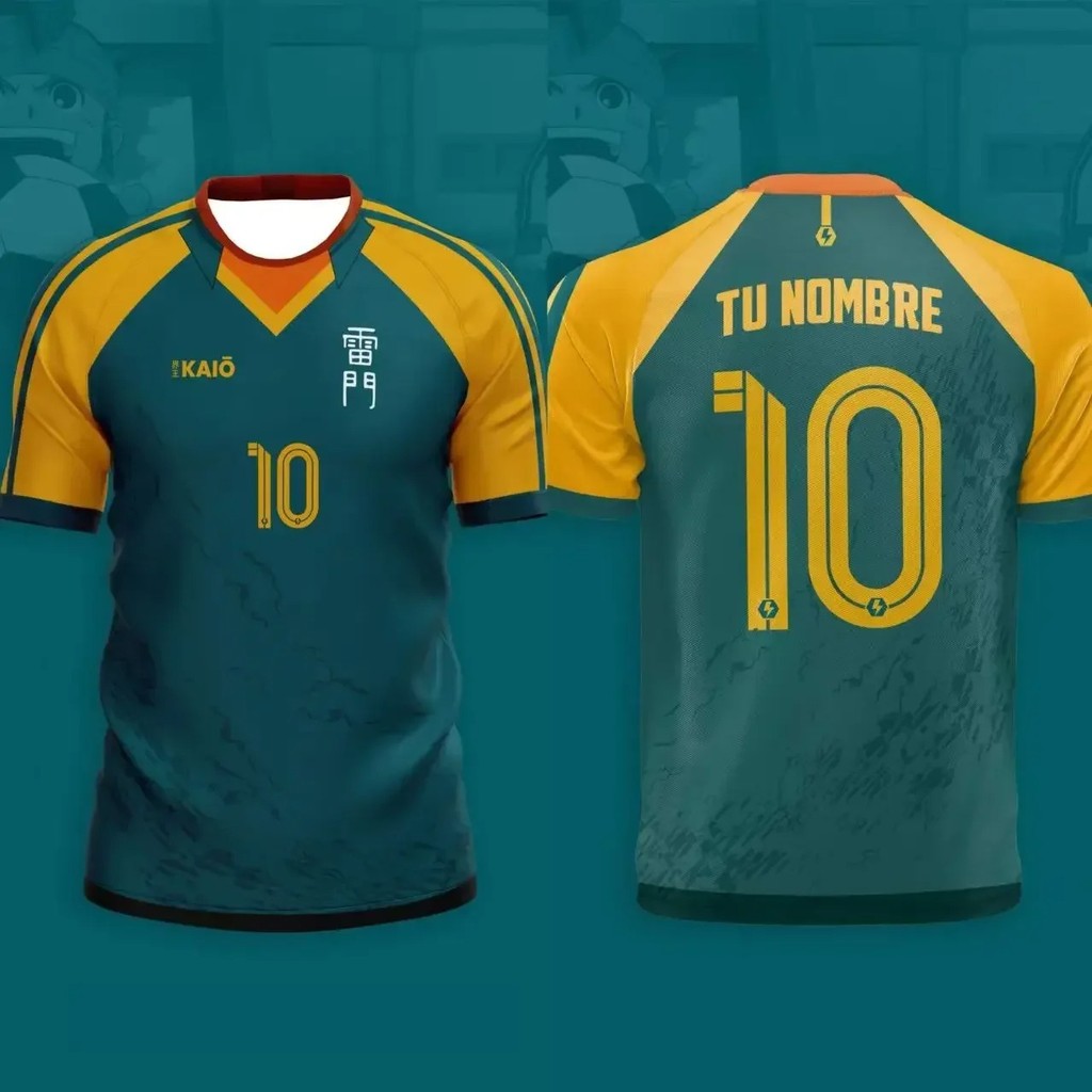 Nhật Bản Bóng Đá Anime Jersey Inazuma Eleven Kaio Quần Áo Nam Thể Thao Thường Ngày Thoáng Khí Nhanh 